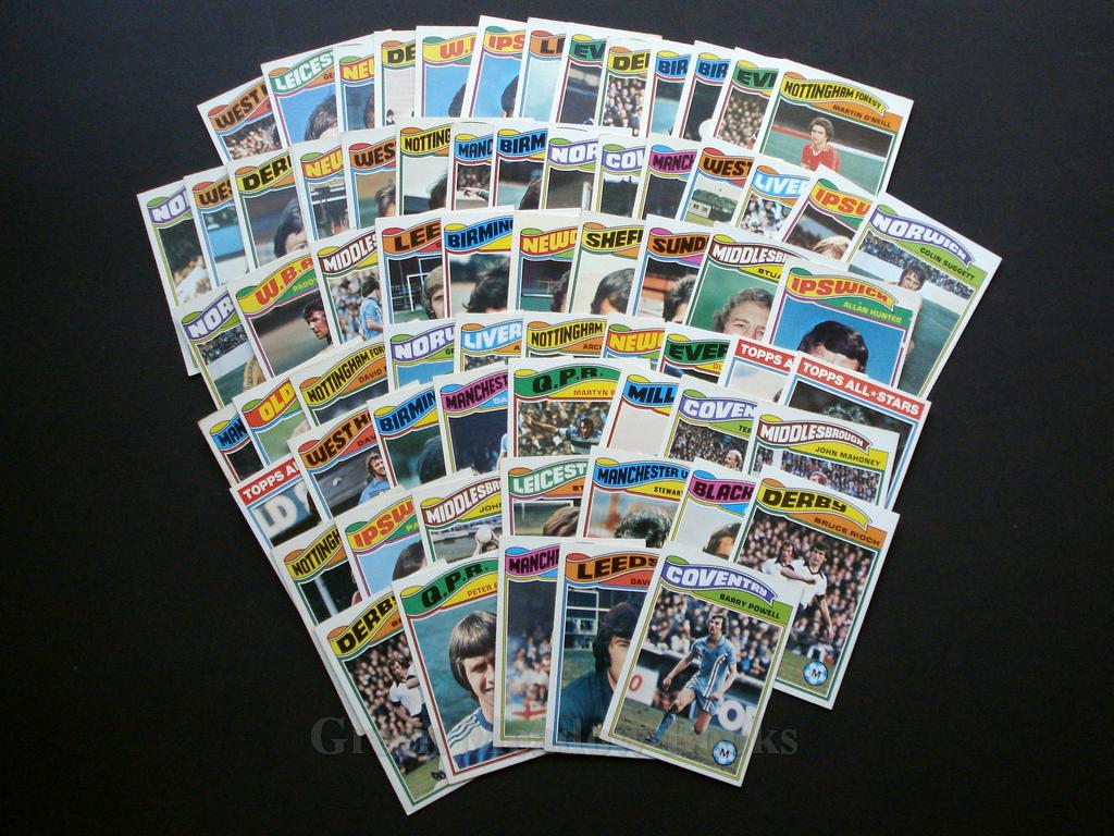 TOPPS FOOTBALL CARDS! ENGLISH SET ORANGE BACKS 1978/79